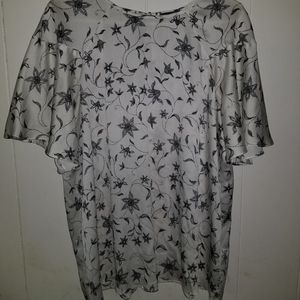 Vince Camuto Plus Size Sheer Blouse